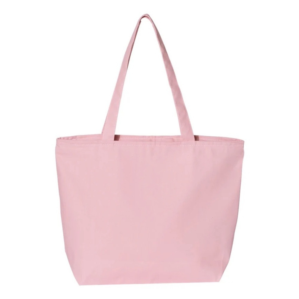 NWOT Zip Top Light Pink Tote